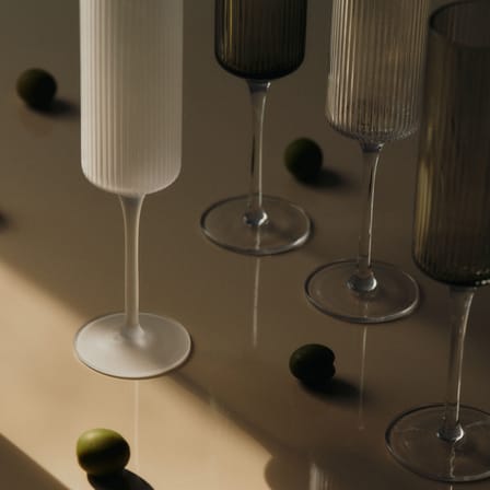 Set de 2 flûtes à champagne Ripple - Ferm Living