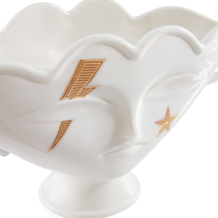 Coppa Gilded Giuliette ceramica bianco / L 39 cm x H 16 cm - Jonathan Adler