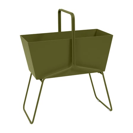 Jardinière Basket métal vert haute / L 70 x H 84 cm - Fermob