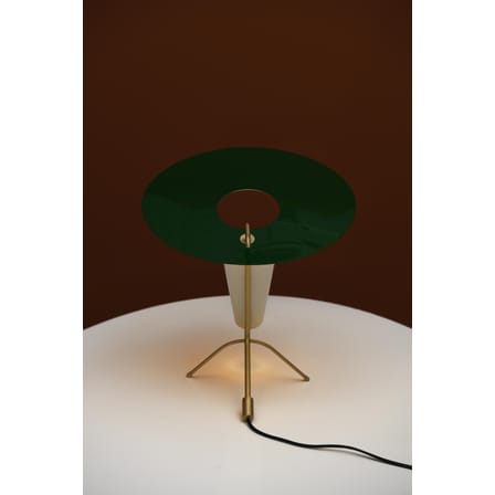 Lampe de table G24 métal vert / Réédition 1953, Pierre Guariche - H42 cm - SAMMODE STUDIO