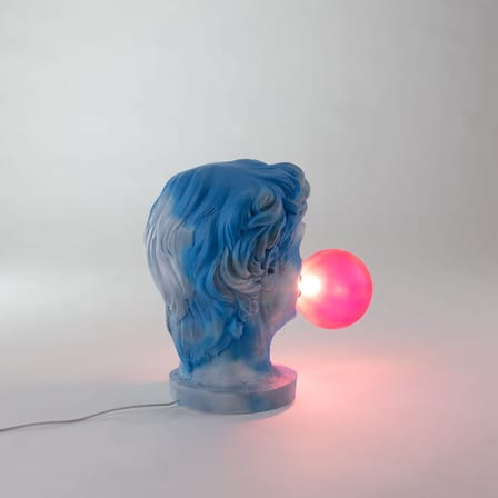 Lampe de table Wonder Cloud bleu / H 40 cm - Résine - Seletti