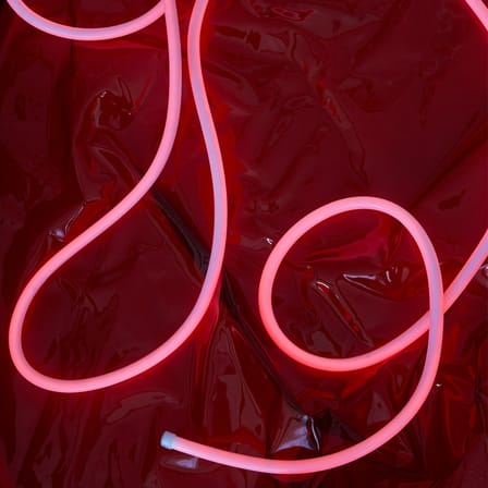 Flex Tube LED Luminous garland plastic material red / 5 Metres - Flexible LED neon light - STUDIO ABOUT
