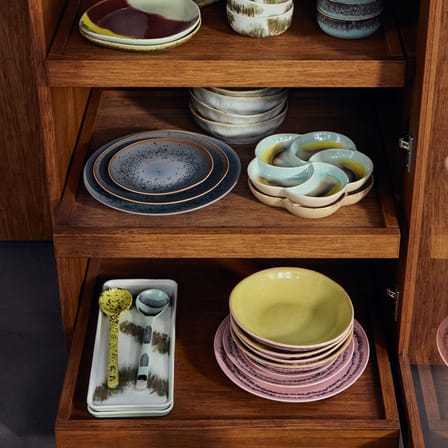 Piatto 70s ceramics ceramica rosa / Set di 2 - Ø 27,5 cm - HK LIVING