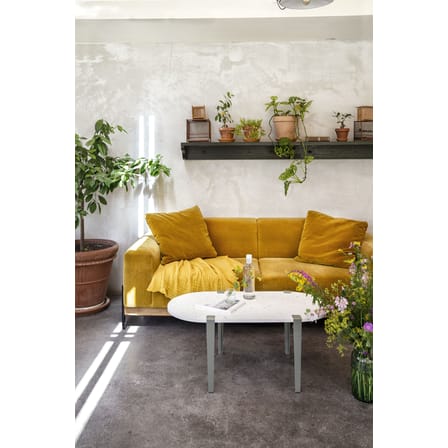 Pied  métal gris avec fixation étau / H 43 cm - Pour créer tables basse & banc / Seconde vie - TIPTOE