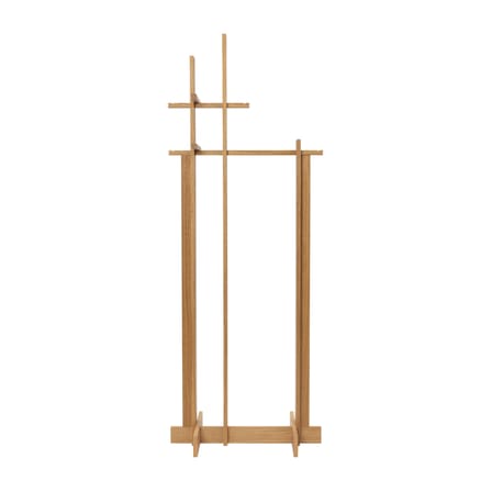 Portant Bridge Small bois naturel / L 69 x P 40 x H 183 cm - Ferm Living
