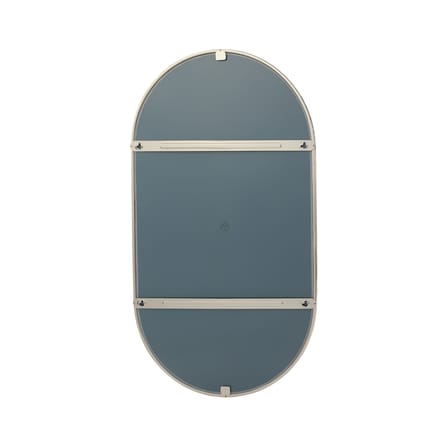 Specchio murale Angui Wide metallo argento / 60 x 100 cm - AYTM