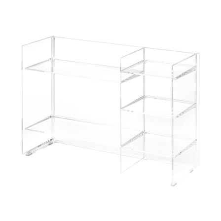 Sound-Rack Storage unit plastic material transparent / W 75 x H 53 cm - Kartell