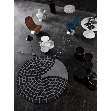 Suspension Fun 10DM verre blanc / Ø 57 cm - Panton 1964 - Verpan