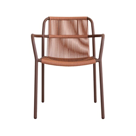 Stapelbarer Sessel Sweep kunstfaser orange / Seil aus Polypropylen - Vincent Sheppard