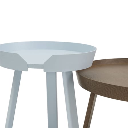Table basse Around Small bois bleu / Ø 45 x H 46 cm - Muuto