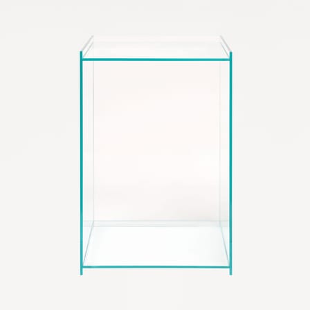 Table d'appoint Rivet Box verre transparent - Frama 
