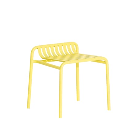 Tabouret Week-End métal jaune / Aluminium - Petite Friture