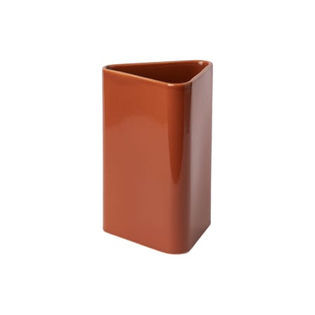 Vase Canvas Large céramique marron / H 20,5 cm - Fait main - raawii