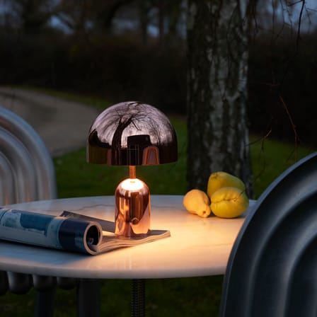Bell LED Wireless rechargeable lamp plastic material copper - Tom Dixon
