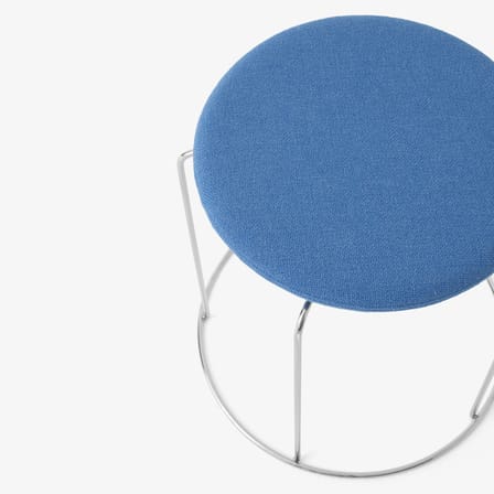 Accessoire  tissu bleu / Coussin aimanté pour tabourets Wire - &tradition