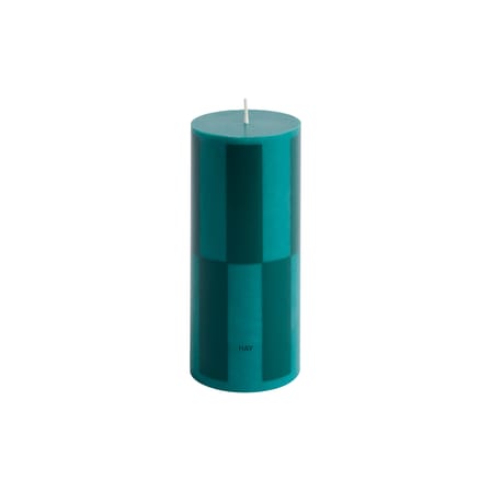 Bougie bloc Column cire vert foncé / Ø 6,5 x H 15 cm - Hay