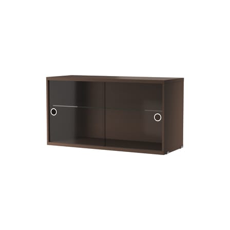 Caisson / Portes vitrées coulissantes - L 78 x P 30 x H 42 cm - String Furniture