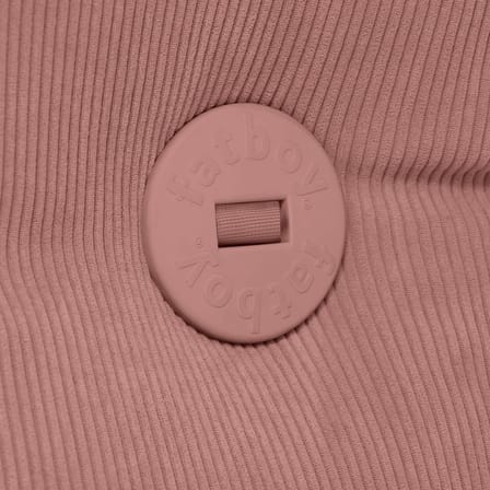 Chauffeuse The BonBaron Slim rose / INDOOR - Velours côtelé recyclé - Fatboy
