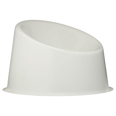 Fauteuil bas Panto Pop plastique blanc / Panton 1969 - Exclusivité web - Verpan