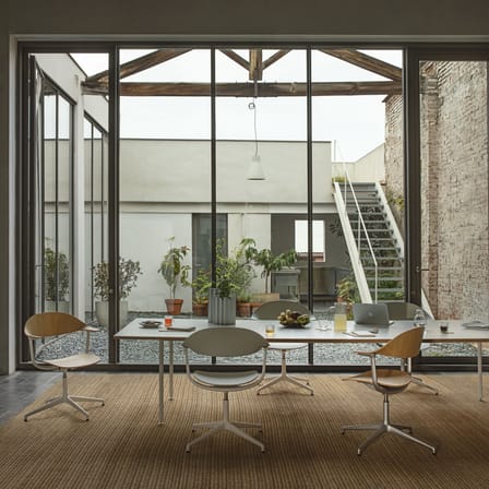 Fauteuil pivotant Mynt / Assise rembourrée - Vitra