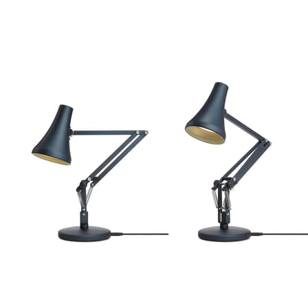 Lampe de table 90 Mini Mini LED métal bleu gris / Branchement secteur ou USB - Anglepoise