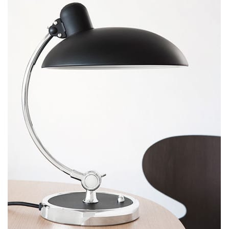 Lampe de table Kaiser idell métal blanc / Réédition 1930 - Fritz Hansen