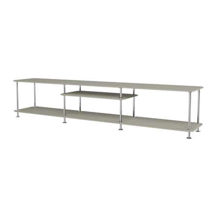 Console basse Montana Free 111010 bois gris / L 203,4 x P 38 x H 41,7 cm - MONTANA