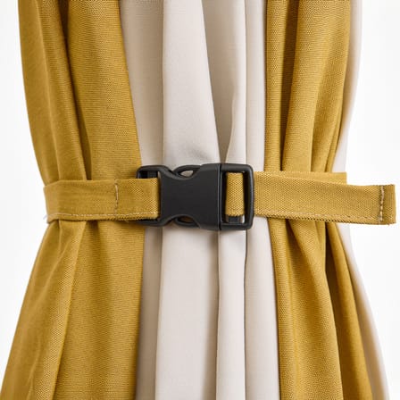 Parasol Terrazza - Hexagon tissu jaune / Ø 300 cm - Hay