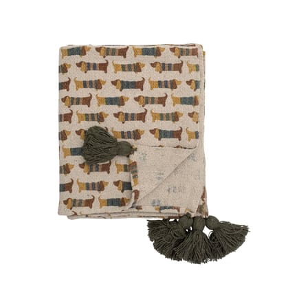 Plaid enfant Charlie tissu beige / 160 x 130 cm - Bloomingville