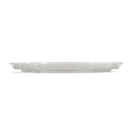 Assiette de présentation Perle Fine céramique blanc / 36,6 x 26,5 cm - Serax