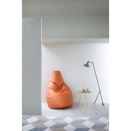 Pouf d'extérieur Sacco Outdoor Large tissu blanc / 80 x 80 cm - Réédition 1968 - Zanotta