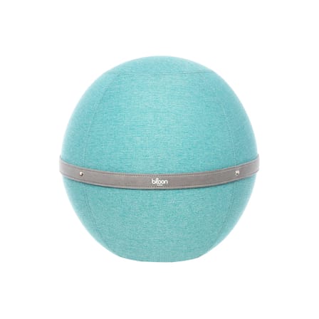 Pouf Original Regular bleu / Ergonomique - Ø 55 cm / Tissu chiné - BLOON PARIS