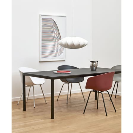 Suspension Bubble Saucer tissu blanc / Medium - Motifs croisés / George Nelson, 1947 - Hay