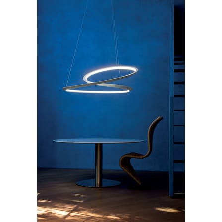 Suspension Kepler Uplight LED métal blanc / Ø 110 cm - Lumière vers le haut - Nemo