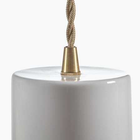 Suspension Olympia n°4 céramique blanc / Ø 8,5 x H 25 cm - Serax