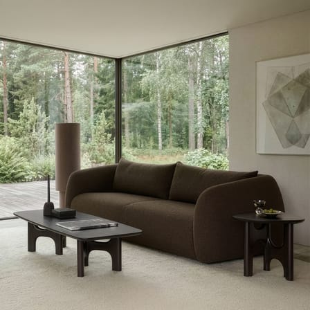Table d'appoint Flow bois marron / 54 x 50 x H 46 cm - Ethnicraft