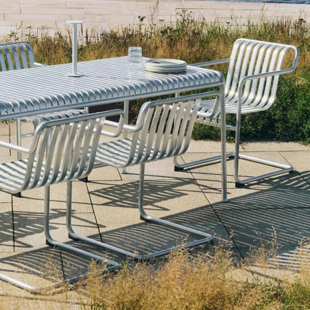 Table rectangulaire Palissade métal / 220 x 90 cm - Hay