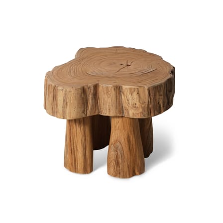 Tabouret Log bois naturel / Ø 46 x H 37 cm - HK LIVING