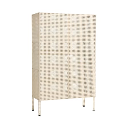 Armoire Perforated Cabinet Large métal blanc / L 89 x H 146,5 cm - Hay