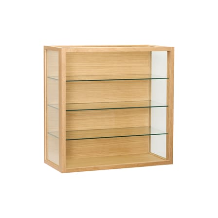 Poetic Large Wall storage natural wood / Utensil - 60 x 60 cm / With Door - HÜBSCH
