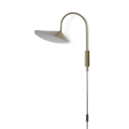 Applique avec prise Arum Swivel métal or / H 47 cm - Orientable - Ferm Living