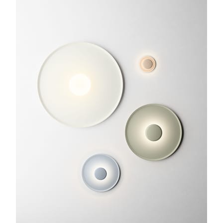 Applique Top LED métal vert / Ø 40 cm - Aluminium - Vibia