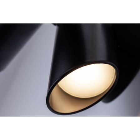 Applique Tubes 2 métal noir / LED - Orientable - Nemo