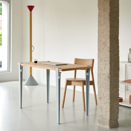  Base, legs metal blue with clamp / H 75 cm / To create Table & Desk - TIPTOE