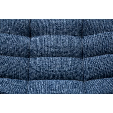 Canapé droit N701 tissu bleu / 3 places - L 210 cm - Ethnicraft