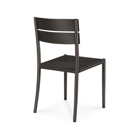 Chaise Elin métal marron / Assise corde - Ethnicraft