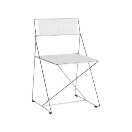 Chaise empilable X-Line INDOOR métal blanc / Réédition 1977 - Acier perforé - Hay