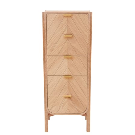 Chiffonnier Marius bois naturel / L 50 x H 130 cm - Hartô