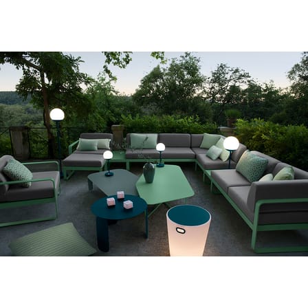 Lampadaire d'extérieur sans fil Mooon! LED / Sphère plastique - H 134 cm - Bluetooth - Fermob