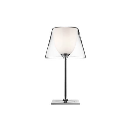 Lampe de table K tribe T1 Glass métal verre transparent / H 56 cm - Philippe Starck, 2007 - Flos